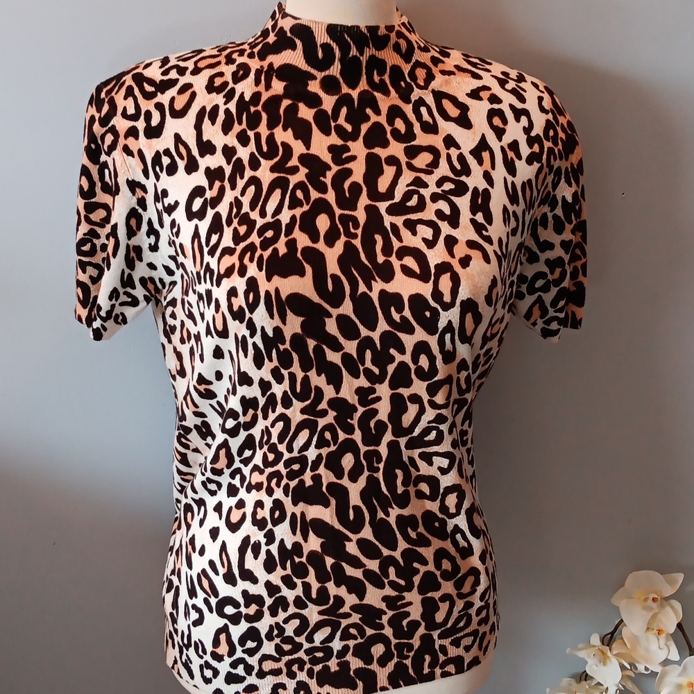 Pierre New York animal print knit